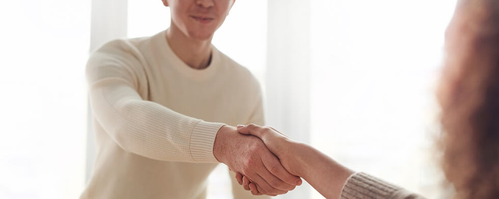 Two Person Shaking Hands